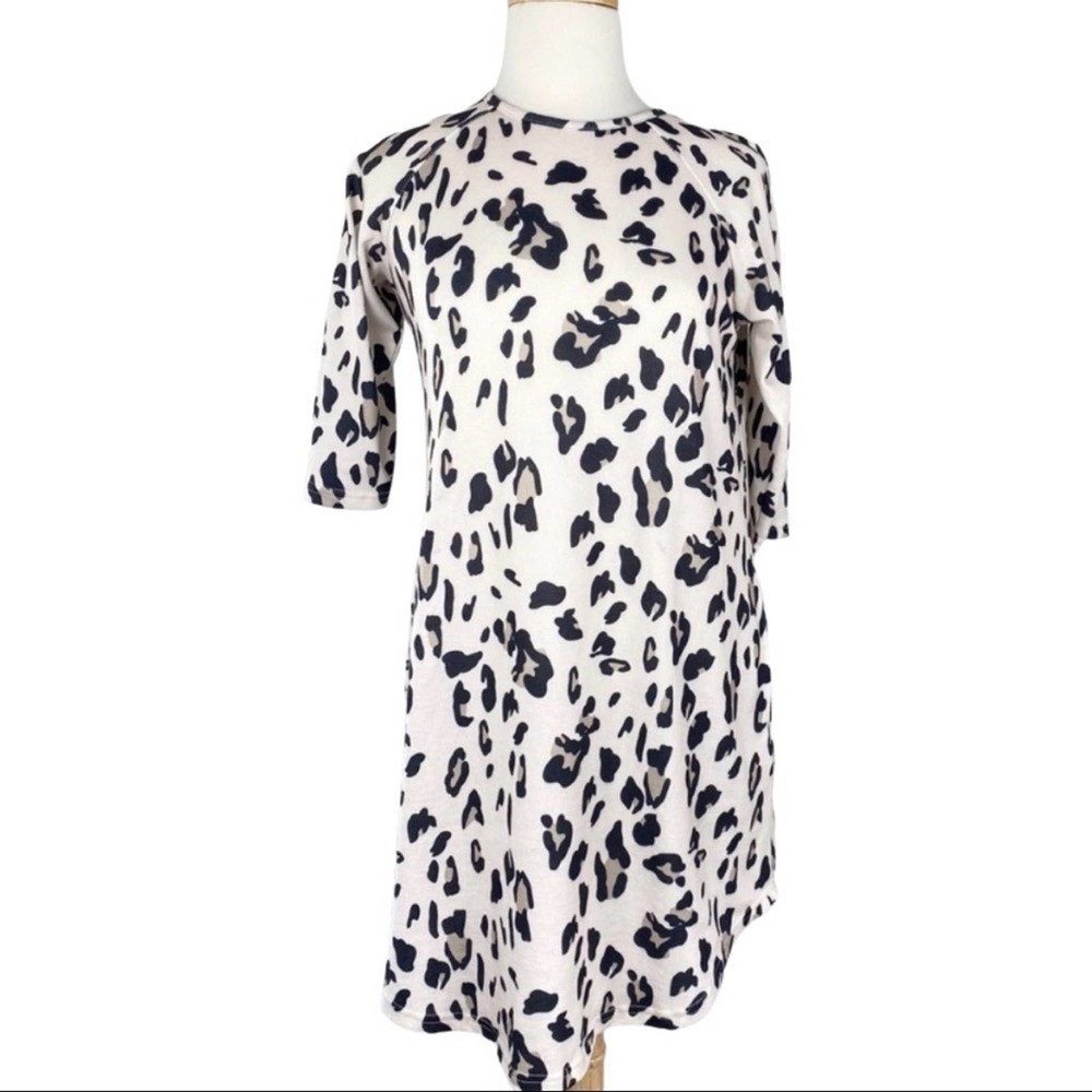 Tickled Teal Animal Print Dress